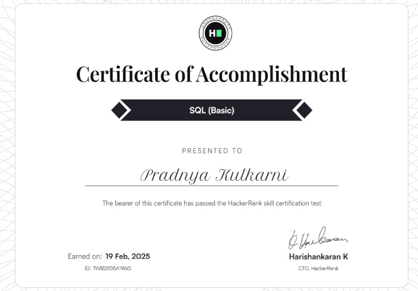 SQL Basics - HackerRank